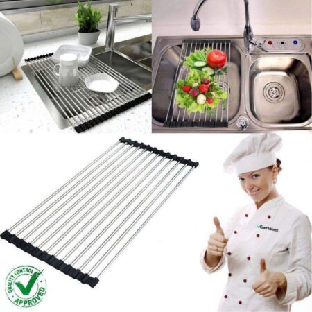 Roll-Up Dish Drying Rack - Cart Weez