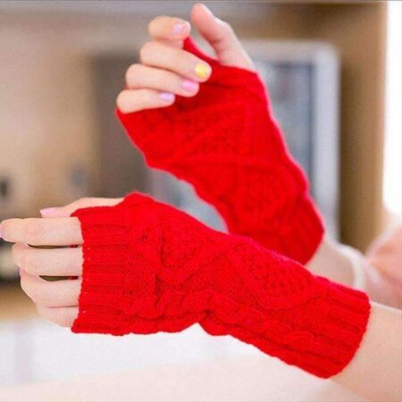 Hand Knit Fingerless Gloves - Cart Weez
